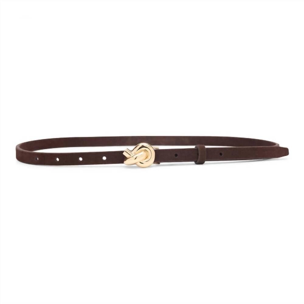 NEW LOVESTRENGTH women's nic belt in cocoa suede